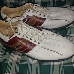 Stylish White and Brown Men's Shoes